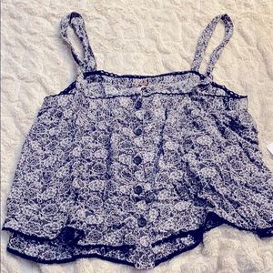 Free people float crop top